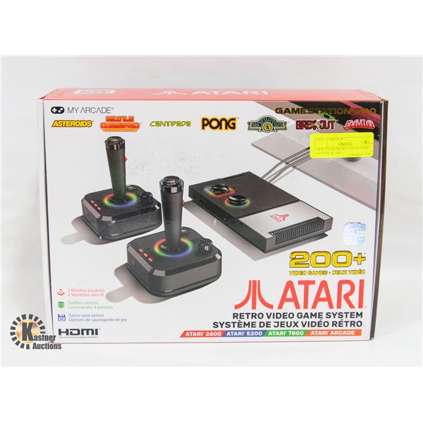 NEW ATARI RETRO VIDEO GAME SYSTEM W/ 200+