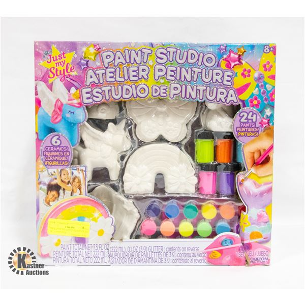 NEW JUST MY STYLE PAINT STUDIO W/ 24 PAINTS &