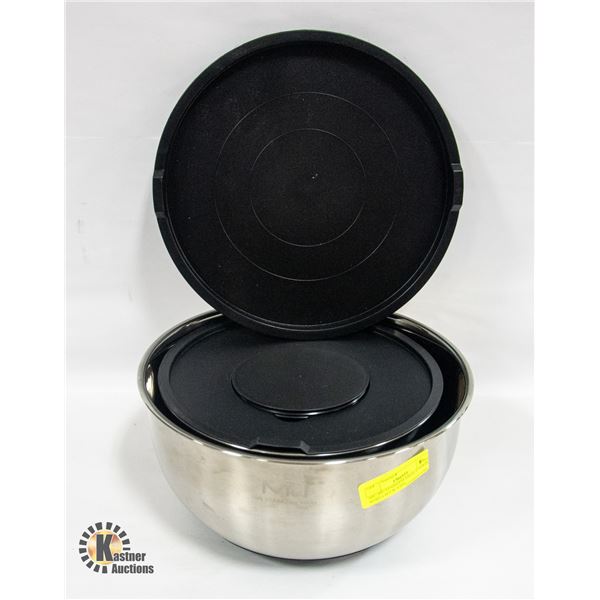 MIU 4PC STAINLESS STEEL COOKING BOWLS SET W/ LIDS