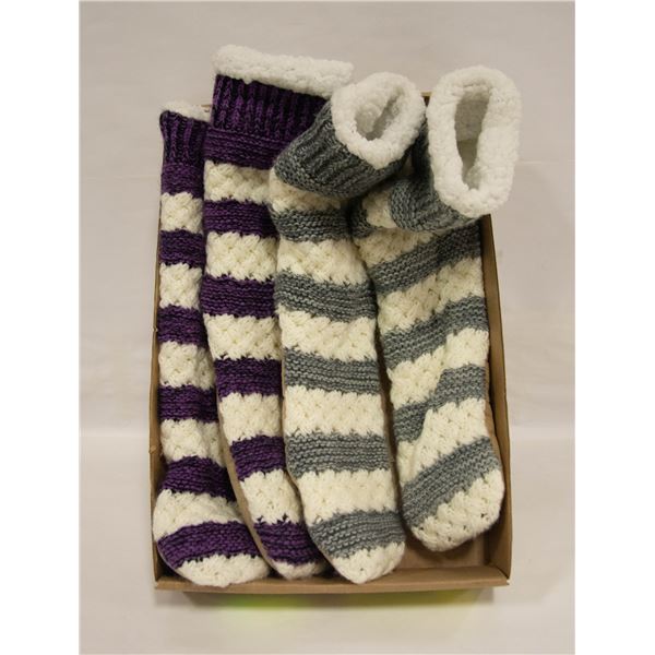 QTY 2 JUST COZY SLIPPERS LADIES SIZE M/L