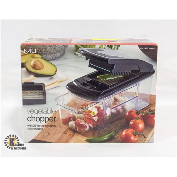 MIU VEGETABLE CHOPPER W/ 2 INTERCHANGEABLE