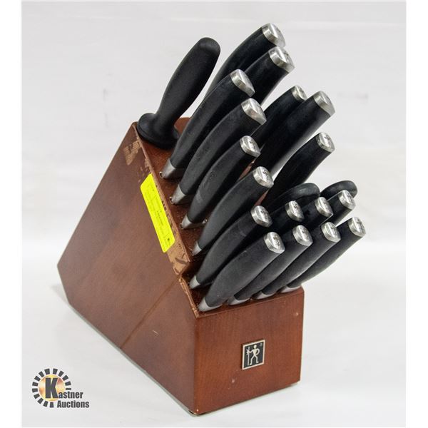 GENUINE HENCKELS 20 PC KNIFE BLOCK SET