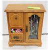 Image 1 : ESTATE WOODEN JEWELRY BOX WITH VARIOUS CONTENTS