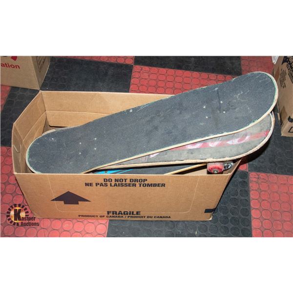 2 SKATE BOARDS & ONE DECK
