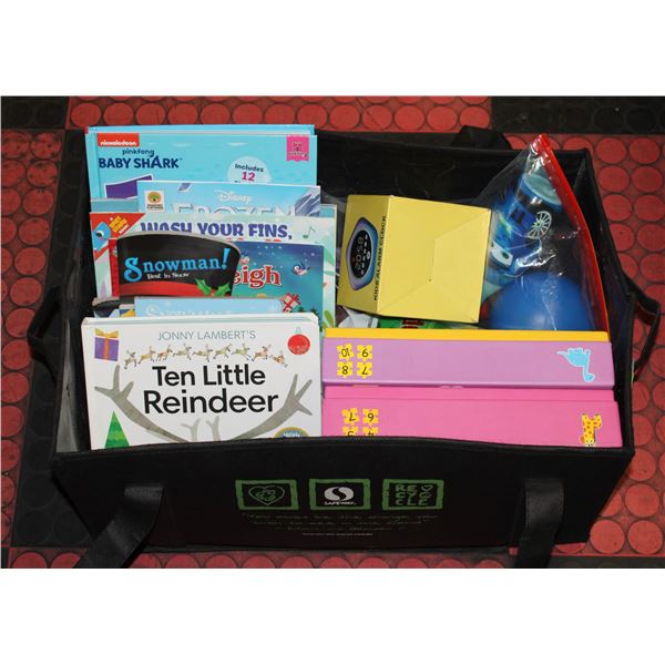 TODDLER BOOKS W/2 PUZZLES KIDS ALARM CLOCK. &