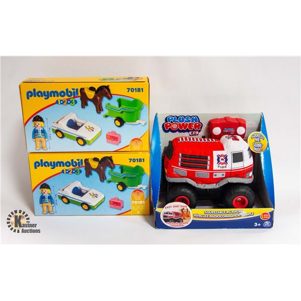 F-SEALED (2) PLAYMOBIL 1.2.3 CAR