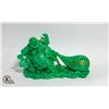 GREEN RESIN WEALTH BUDDHA