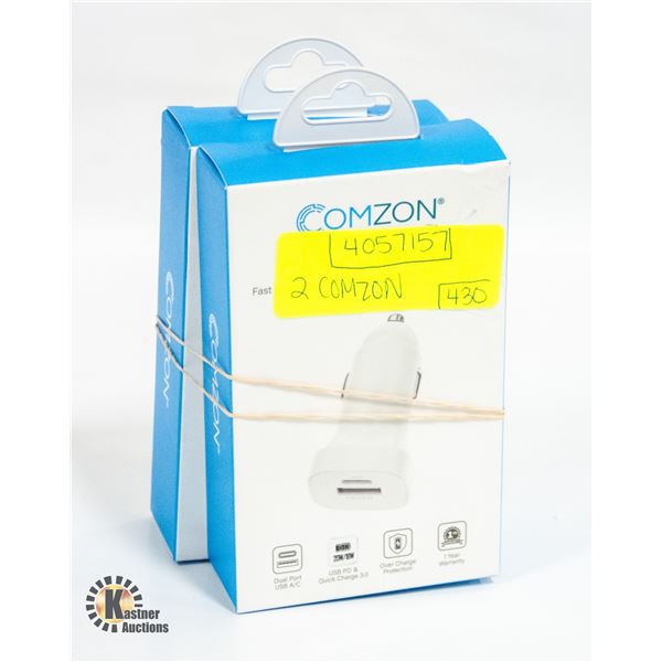 2 COMZON CAR CHARGERS