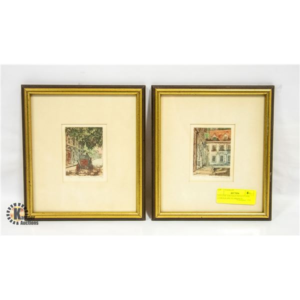 2 ESTATE VINTAGE OULETT 1978 LITHOGRAPH NUMBERED