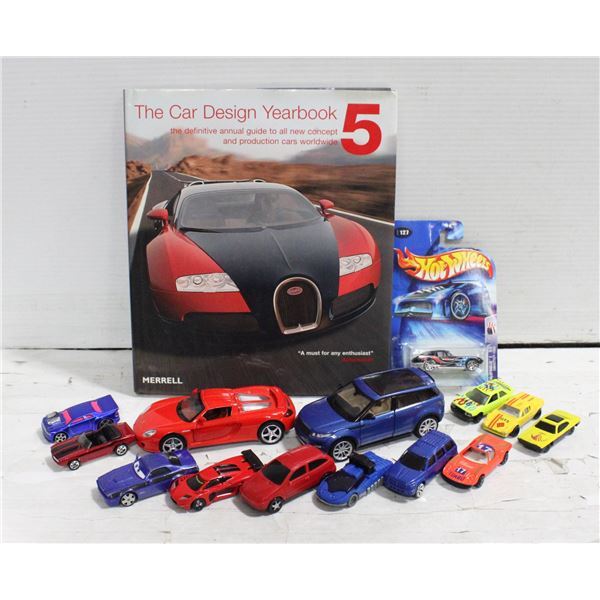 CAR BOOK & DIECAST LOT