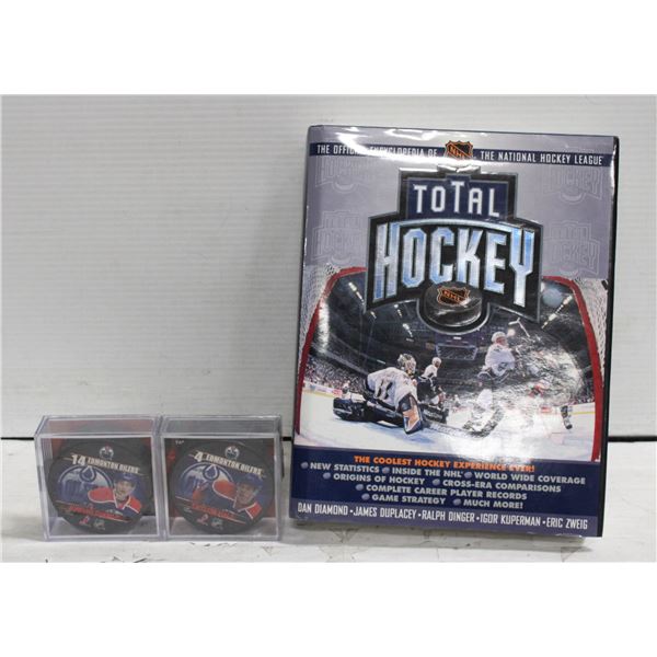 NHL OFFICIAL ENCYCLOPEDIA & 2 COLLECTOR OILER