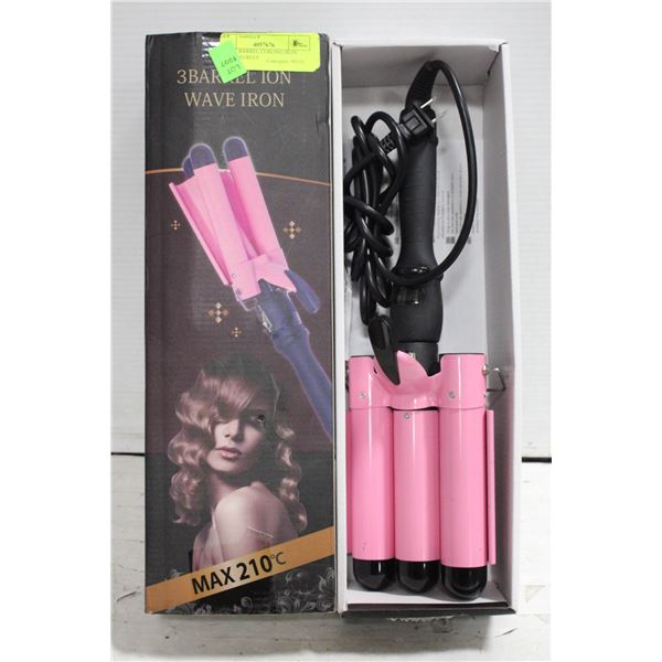 TRIPLE BARREL CURLING IRON 80-210 DEGREES
