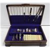 Image 1 : ASSORTED SILVERWARE SET W/ WOOD CASE