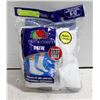Image 1 : WHITE CREW SOCKS 6-12 SIZE 6-PACK FRUIT OF LOOM