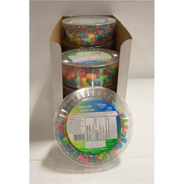 EIGHT TUBS OF PUCKER PALS CANDY