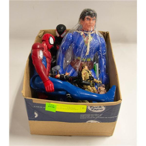 BOX OF ACTION FIGURES