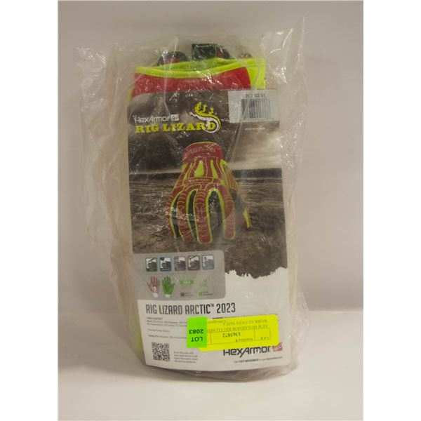 NEW HEXARMOR RIG LIZARD ACTIC WORK GLOVES SIZE L