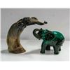 Image 1 : ELEPHANT DECOR WITH VINTAGE ELEPHANT CARVED HORN