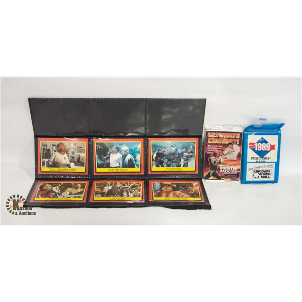 FLAT WITH ASSORTMENT OF COLLECTABLE CARDS
