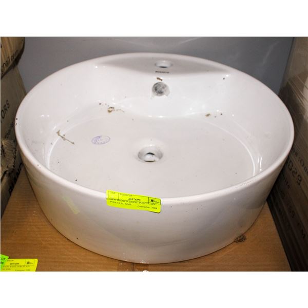 NEW BIANCO WHITE PORCELAIN PEDESTAL SINK