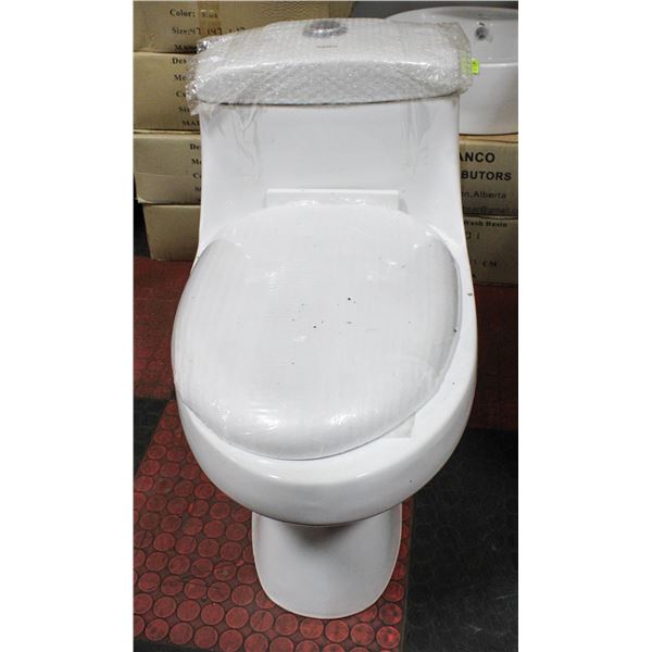 NEW BIANCO DUAL FLUSH WHITE PORCELAIN TOILET