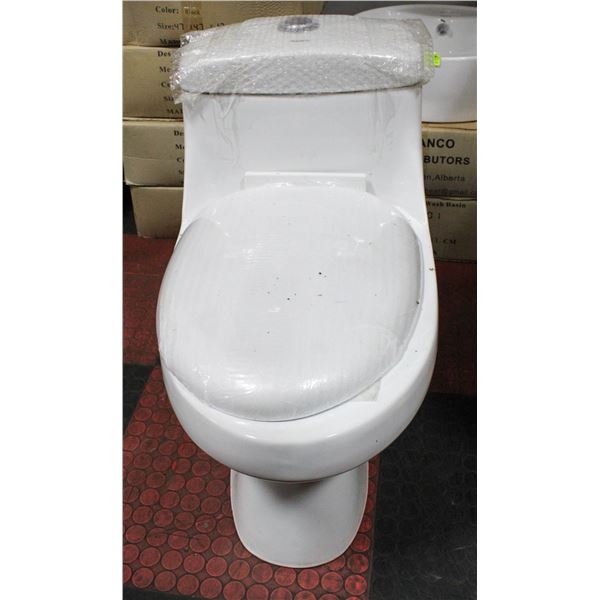 NEW BIANCO DUAL FLUSH WHITE PORCELAIN TOILET