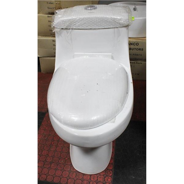 NEW BIANCO DUAL FLUSH WHITE PORCELAIN TOILET