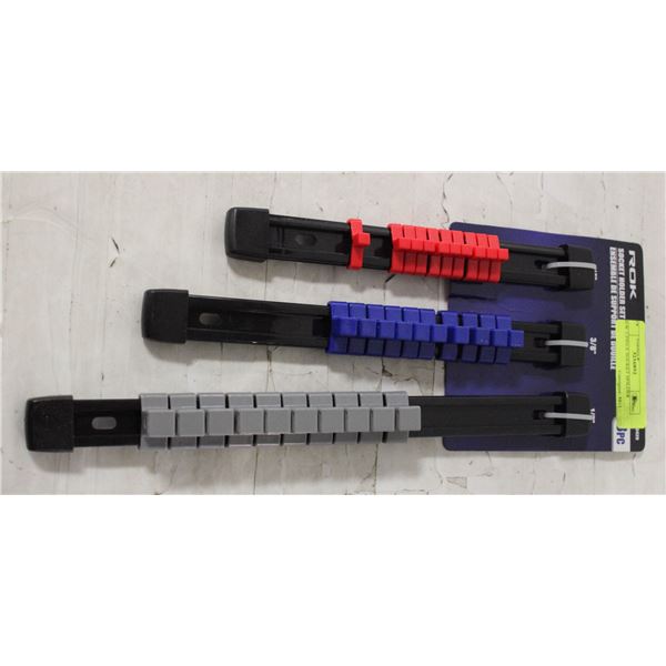 NEW 3 PIECE SOCKET HOLDER