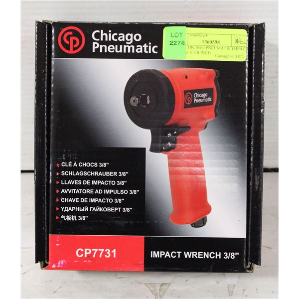 NEW CHICAGO PNEUMATIC IMPACT WRENCH 3/8 INCH