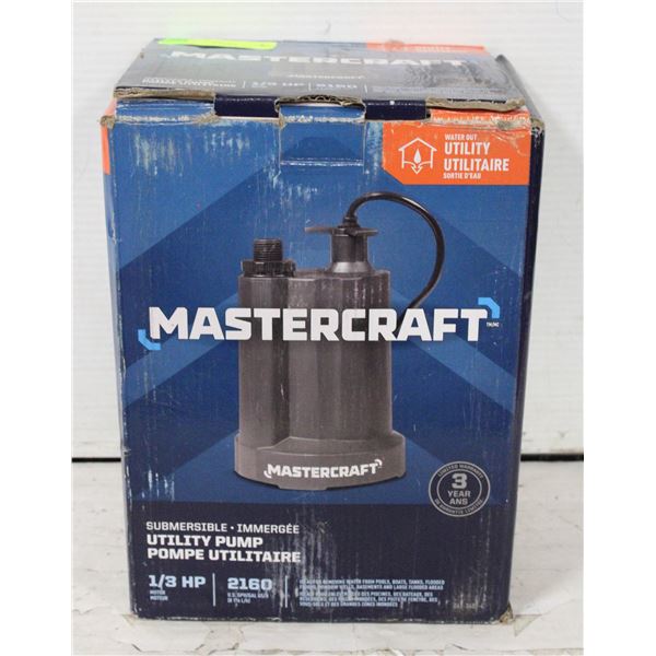 MASTERCRAFT 1/3HP UTILITY PUMP