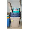 Image 1 : BUNDLE OF RUBBERMAID ROUGHNECK TOTES AND