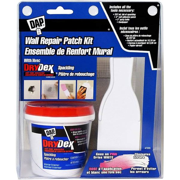 NEW DAP WALL REPAIR KIT WITH DRYDEX SPACKLING