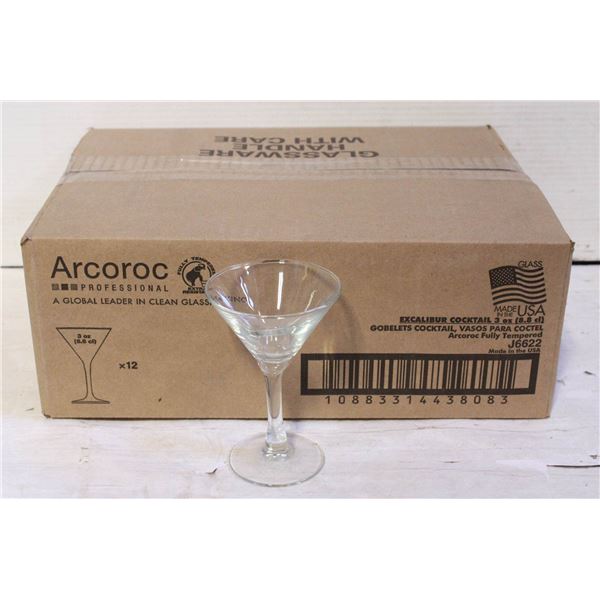 NEW CASE WITH 12 X 3 OZ ARCOROC FULLY TEMPERED-