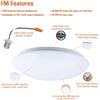 Image 3 : CASE OF 4 X 15 INCH HALO ROUND LED FLUSH MOUNT