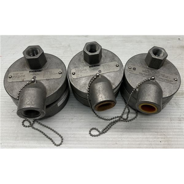 (3) Rosemount #79 Connection Heads