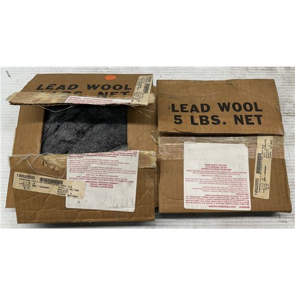 Lot of (2) Lead Wool 5lbs Compound Caulking Seal