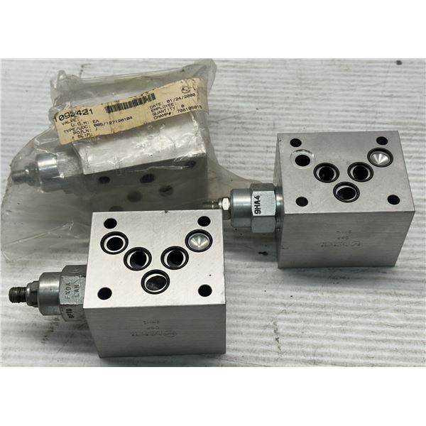 Lot of (3) Sun Hydraulics Valves as Pictured