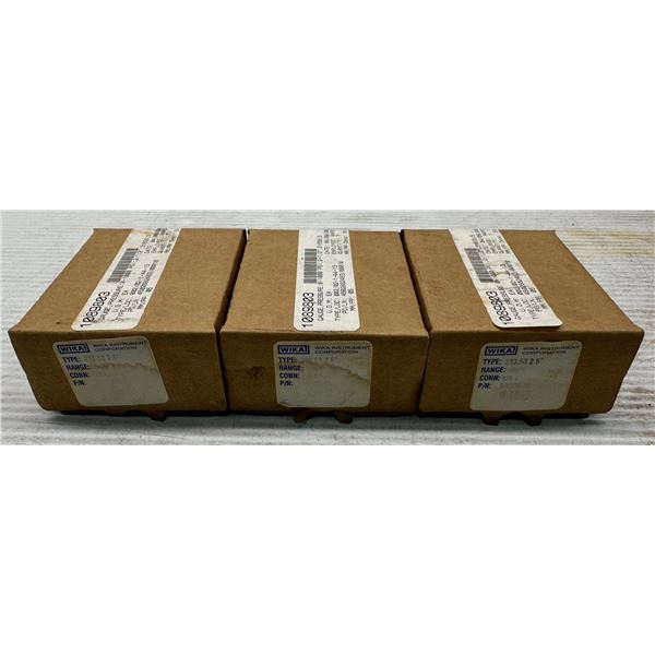 (3) Wika #9833515 / 233.53 2.5" Pressure Gauges