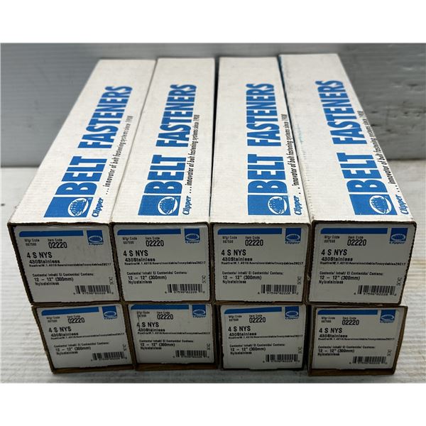 Lot of (8) Clipper #697598 / 02220 4 S NYS Belt Fasteners