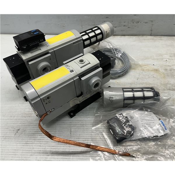(2) Festo #MS6-SV-AGD-E-10V24-SO-A4-MP1-WPB Valves