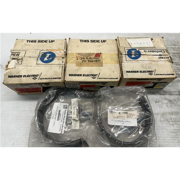 Lot of (5) Electric Clutches & Brake Shoes