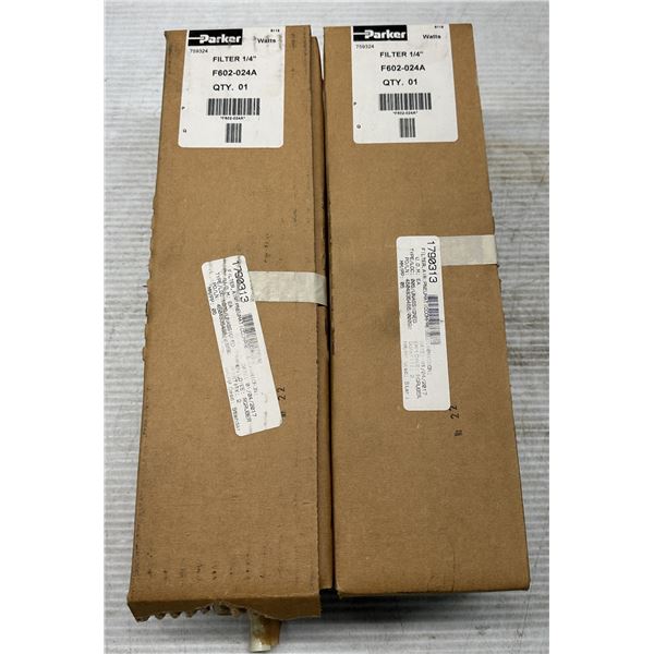 (2) Parker #F602-024A Filters 1/4"
