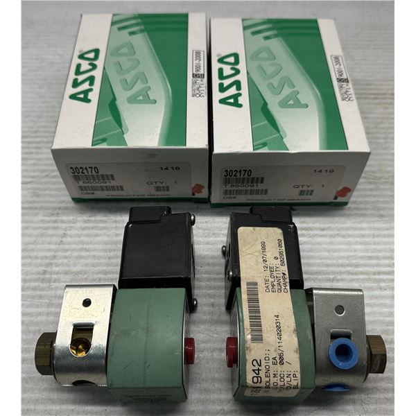 Lot of (4) Misc. Asco Red-Hat Valves as Pictured