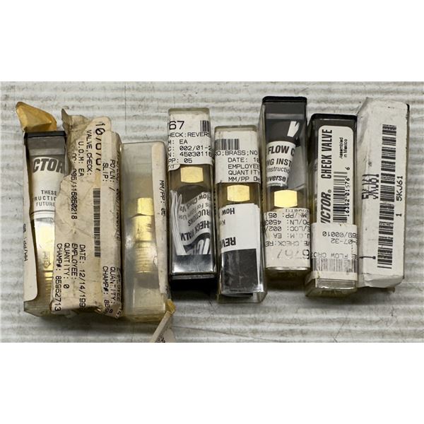 Lot of (8) Victor #0690-0034 Model CRO Check Valves