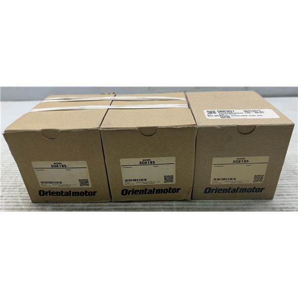 (3) Oriental Motor #5GE18S Gear Heads
