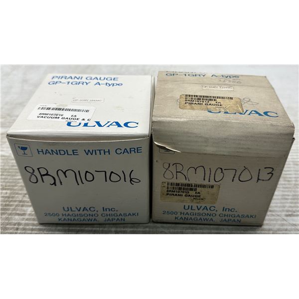 (2) Ulvac #GP-1GRY-A-P Pirani Gauges