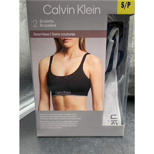 Calvin Klein Bralette Seamless Ladies Size Small 2 Pack