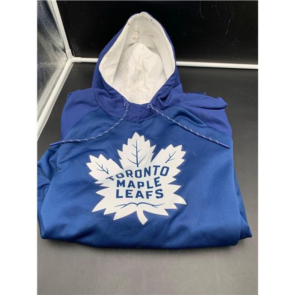 Blue Cobalt and White Toronto Maple Leafs Hoodie (L)
