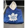 Image 1 : Blue Cobalt and White Toronto Maple Leafs Hoodie (L)