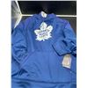 Image 4 : Blue Cobalt and White Toronto Maple Leafs Hoodie (L)